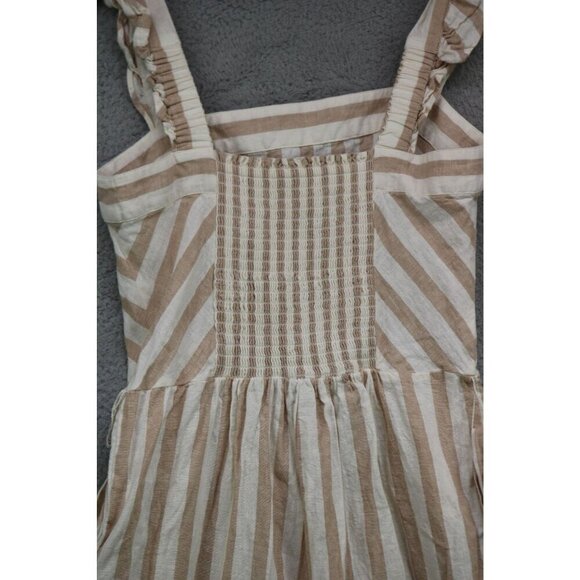 Draper James Strappy Linen Blend Jumpsuit-Size XS-Pockets - Picture 14 of 15